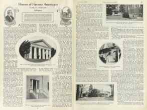 Better Homes & Gardens November 1923 Magazine Article: Homes of Famous Americans