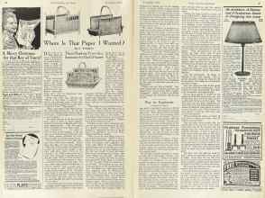 Better Homes & Gardens November 1923 Magazine Article: Where Is That Paper I Wanted?