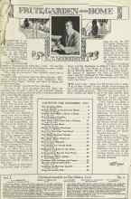 Better Homes & Gardens December 1923 Magazine Article: FRUIT, GARDEN AND HOME