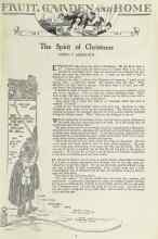 Better Homes & Gardens December 1923 Magazine Article: The Spirit of Christmas