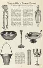 Better Homes & Gardens December 1923 Magazine Article: Christmas Gifts in Brass and Copper