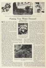 Better Homes & Gardens January 1924 Magazine Article: Painting Your Winter Dooryard