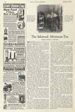 Better Homes & Gardens January 1924 Magazine Article: The Informal Afternoon Tea