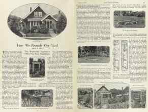 Better Homes & Gardens January 1924 Magazine Article: How We Remade Our Yard