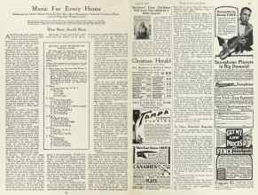 Better Homes & Gardens January 1924 Magazine Article: Music For Every Home