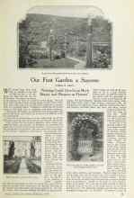 Better Homes & Gardens February 1924 Magazine Article: Our First Garden a Success