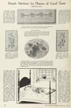 Better Homes & Gardens February 1924 Magazine Article: Simple Stitchery for Homes of Good Taste