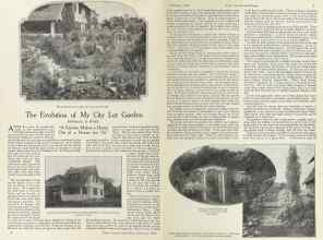Better Homes & Gardens February 1924 Magazine Article: The Evolution of My City Lot Garden
