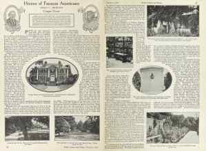 Better Homes & Gardens February 1924 Magazine Article: Homes of Famous Americans