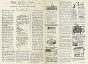 Better Homes & Gardens February 1924 Magazine Article: Music For Every Home