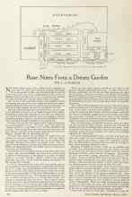 Better Homes & Gardens March 1924 Magazine Article: Rose Notes From a Dream Garden