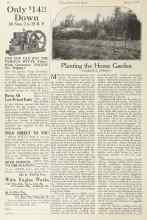 Better Homes & Gardens March 1924 Magazine Article: Planting the Home Garden