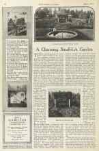 Better Homes & Gardens March 1924 Magazine Article: A Charming Small-Lot Garden