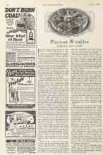 Better Homes & Gardens March 1924 Magazine Article: Piecrust Wrinkles
