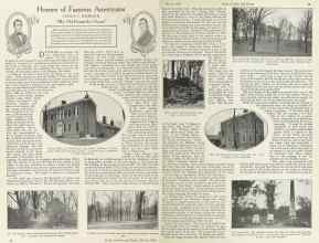 Better Homes & Gardens March 1924 Magazine Article: Homes of Famous Americans