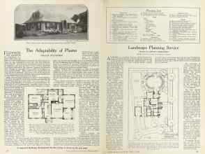 Better Homes & Gardens March 1924 Magazine Article: The Adaptability of Plaster