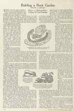 Better Homes & Gardens April 1924 Magazine Article: Building a Rock Garden