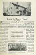 Better Homes & Gardens April 1924 Magazine Article: Keeping the House a 