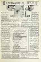 Better Homes & Gardens June 1924 Magazine Article: FRUIT, GARDEN AND HOME