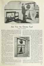 Better Homes & Gardens June 1924 Magazine Article: Are You An Electric Fan?
