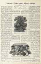 Better Homes & Gardens June 1924 Magazine Article: Summer Fruits Make Winter Sweets