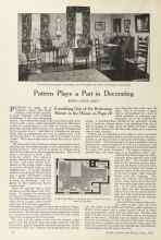 Better Homes & Gardens June 1924 Magazine Article: Pattern Plays a Part in Decorating