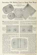 Better Homes & Gardens June 1924 Magazine Article: Interesting Old Stitches Used in Smart New Ways