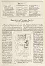 Better Homes & Gardens July 1924 Magazine Article: Landscape Planning Service