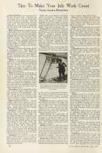 Better Homes & Gardens July 1924 Magazine Article: Tips To Make Your July Work Count