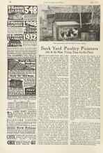 Better Homes & Gardens July 1924 Magazine Article: Back Yard Poultry Pointers