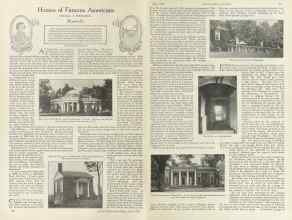 Better Homes & Gardens July 1924 Magazine Article: Homes of Famous Americans