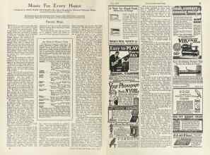 Better Homes & Gardens July 1924 Magazine Article: Music For Every Home