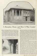 Better Homes & Gardens August 1924 Magazine Article: A Byzantine House and How It Was Created