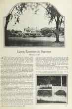Better Homes & Gardens August 1924 Magazine Article: Lawn Enemies in Summer