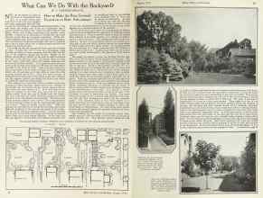 Better Homes & Gardens August 1924 Magazine Article: What Can We Do With the Backyard?