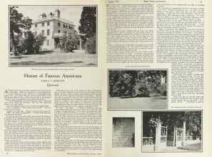 Better Homes & Gardens August 1924 Magazine Article: Homes of Famous Americans