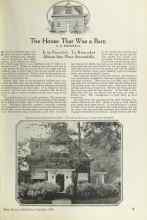 Better Homes & Gardens September 1924 Magazine Article: The House That Was a Barn