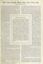 Better Homes & Gardens September 1924 Magazine Article: Get Your Family Roots Into Your Own Soil