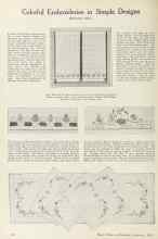 Better Homes & Gardens September 1924 Magazine Article: Colorful Embroideries in Simple Designs