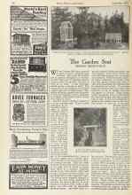 Better Homes & Gardens September 1924 Magazine Article: The Garden Seat