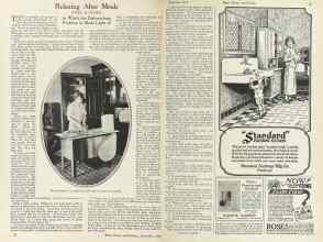 Better Homes & Gardens September 1924 Magazine Article: Relaxing After Meals