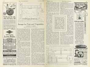 Better Homes & Gardens September 1924 Magazine Article: Storage for Fruit and Vegetables