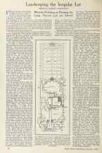 Better Homes & Gardens October 1924 Magazine Article: Landscaping the Irregular Lot