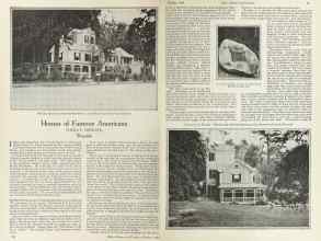 Better Homes & Gardens October 1924 Magazine Article: Homes of Famous Americans