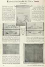 Better Homes & Gardens November 1924 Magazine Article: Embroideries Suitable for Gift or Bazaar