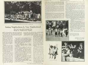 Better Homes & Gardens November 1924 Magazine Article: Getting Neighborliness In Your Neighborhood