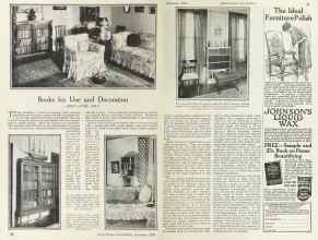 Better Homes & Gardens November 1924 Magazine Article: Books for Use and Decoration