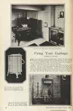 Better Homes & Gardens January 1925 Magazine Article: Firing Your Garbage