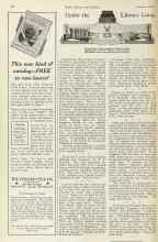 Better Homes & Gardens January 1925 Magazine Article: Under the Library Lamp