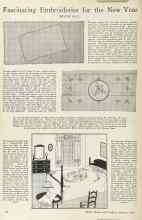 Better Homes & Gardens January 1925 Magazine Article: Fascinating Embroideries for the New Year